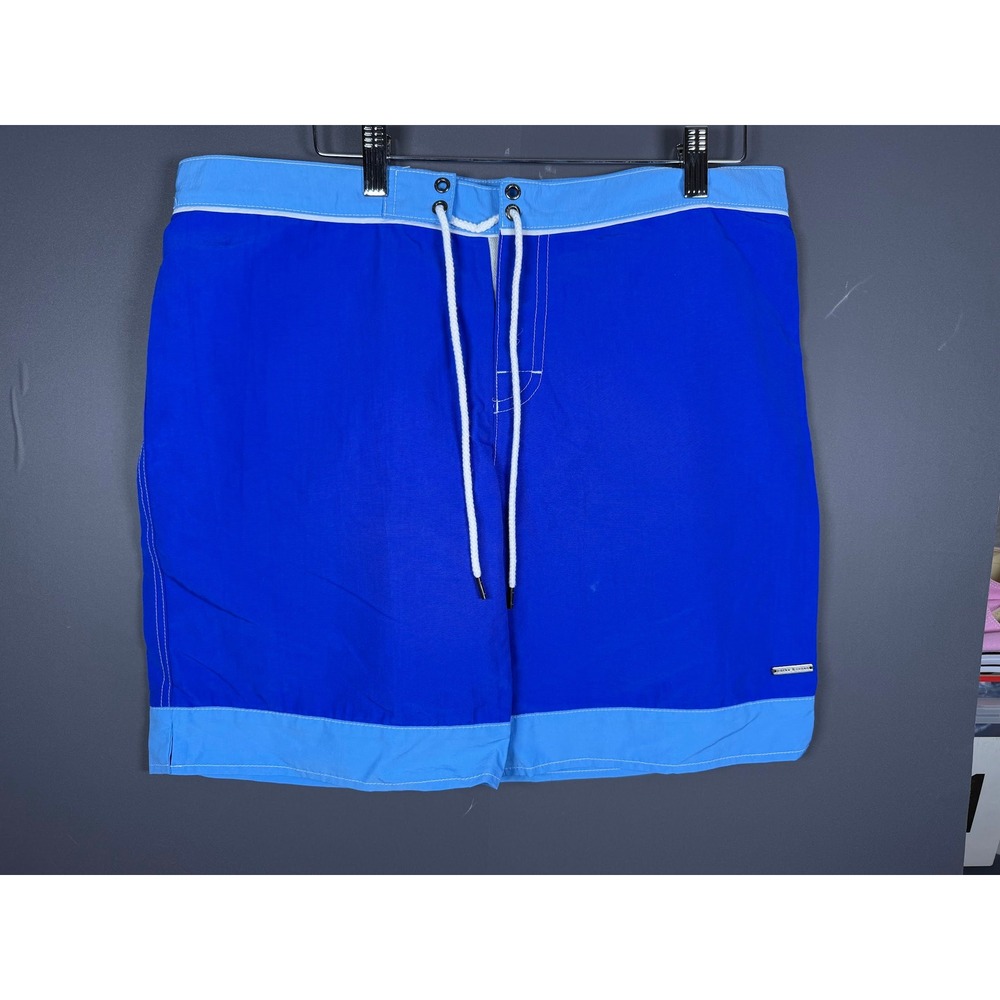 Parke & Ronen Mens Blue Colorblock Board Shorts Swim Trunks Size 32